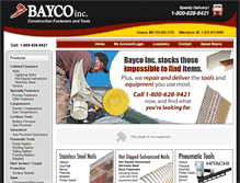 Tablet Screenshot of baycoinc.com